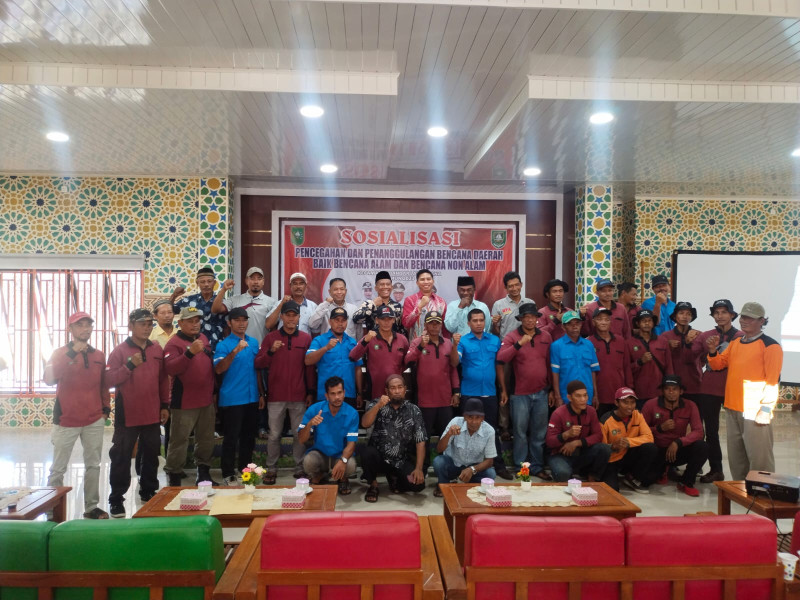 Kalaksa BPBD Bengkalis Hadiri Kegiatan Sosialisasi Pencegahan Dan Penanggulangan Bencana Daerah