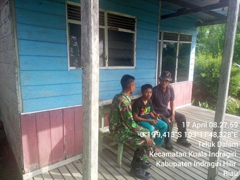 Babinsa Koramil 04/Kuindra Berikan Wawasan Kepada Warga Binaan