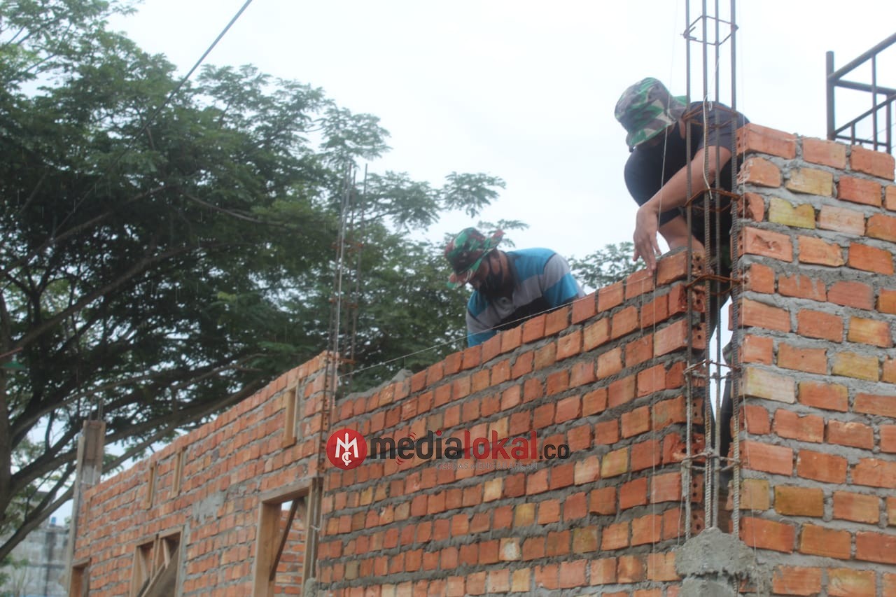 Kodim 0314/Inhil Laksanakan Pembangunan Sanggar Pramuka Saka Wira Kartika 