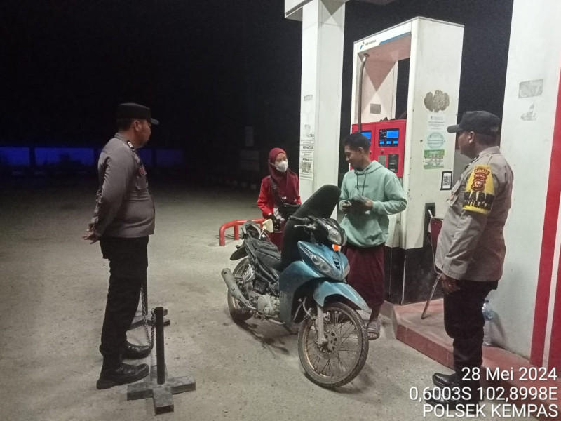 Polsek Kempas Tingkatkan Patroli, agar Tercipta Situasi Kamtibmas yang Aman dan Kondusif