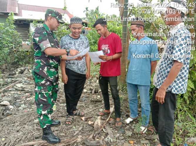 Babinsa Koramil 03/Tpl Sosialisasikan Penerimaan KOMCAD Angkatan Darat