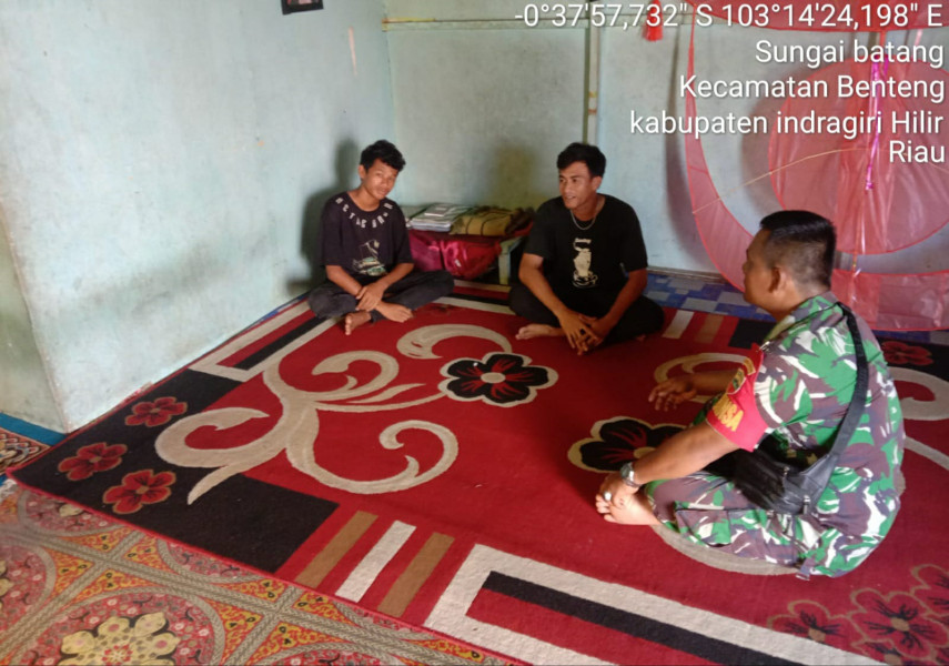 Terkait Narkoba dan Judi Online, Koramil 07/Reteh Himbau Orang Tua Untuk Mengawasi Anak-anak