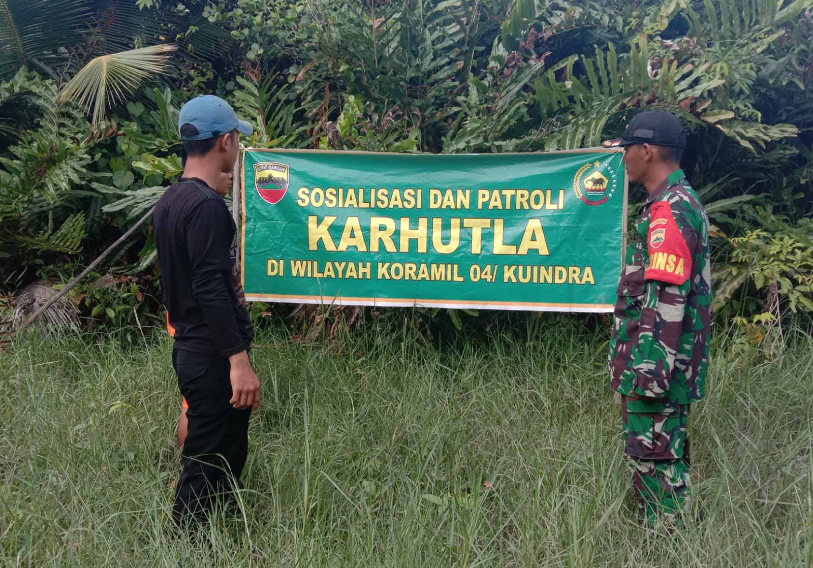 Babinsa Koramil 04/Kuindra Bersama MPA Lakukan Patroli Rutin