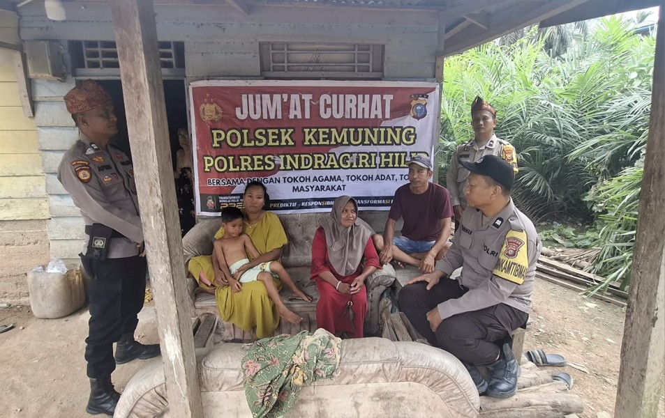 Jum'at Curhat di Desa Talang Jangkang, Kapolsek Kemuning Dengar Aspirasi Masyarakat