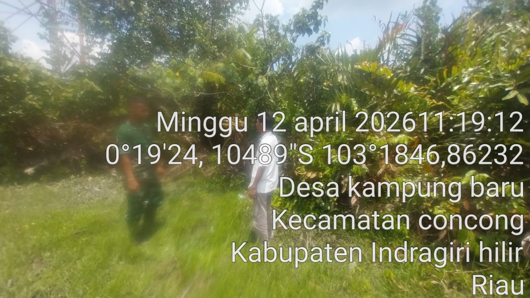 Babinsa Koramil 04/Kuindra Berikan Arahan Kepada Warga Binaan Untuk Tidak Membakar Lahan