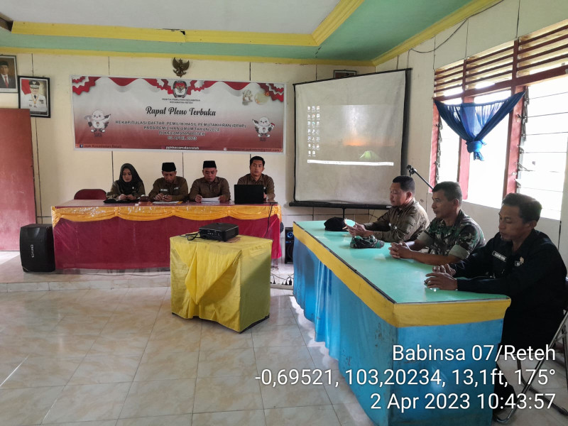 Danramil 07/Reteh Lakukan Rapat Pleno Terbuka di Wilayah