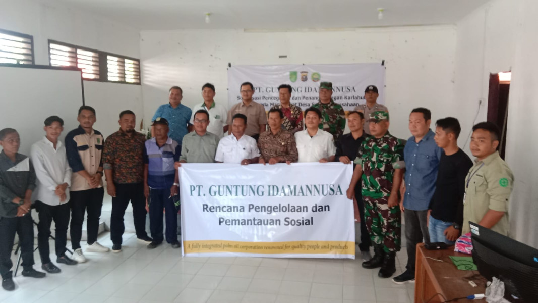 Koramil 05/Gas Kapten Czi Slamet Hirohito Hadiri Rapat Sosialisasi Pencegahan Karhutla dan Kebun di Kecamatan Gaung Bersama Forkopincam