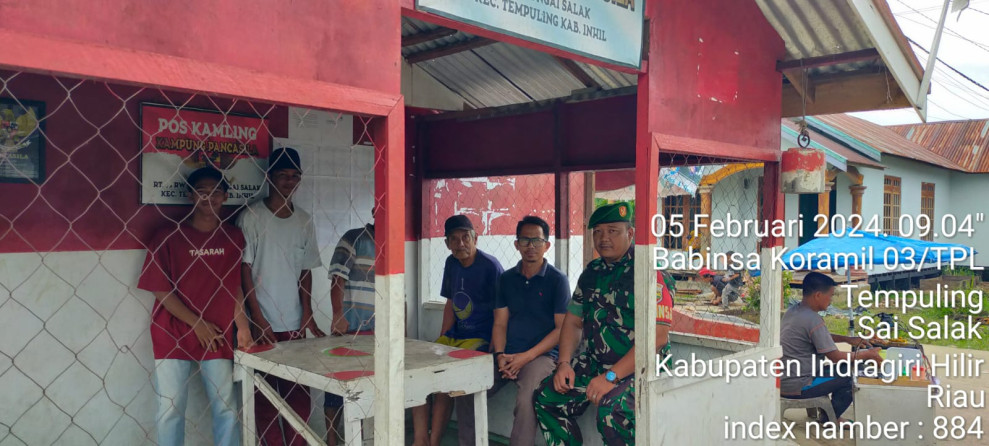 Babinsa Koramil 03/Tpl Serda Surianto, Sambangi Kampung Pancasila