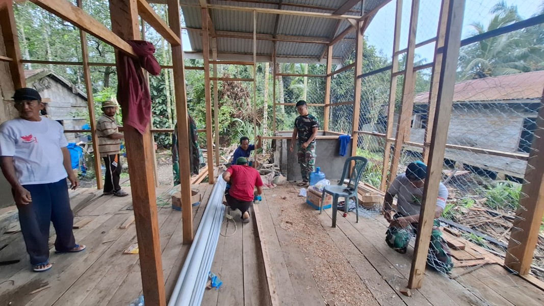 TMMD ke-123 Pembangunan RLTH di Desa Mumpa, Bukti Nyata Komitmen TNI dalam Mendukung Perkambangan dan Kemajuan Desa