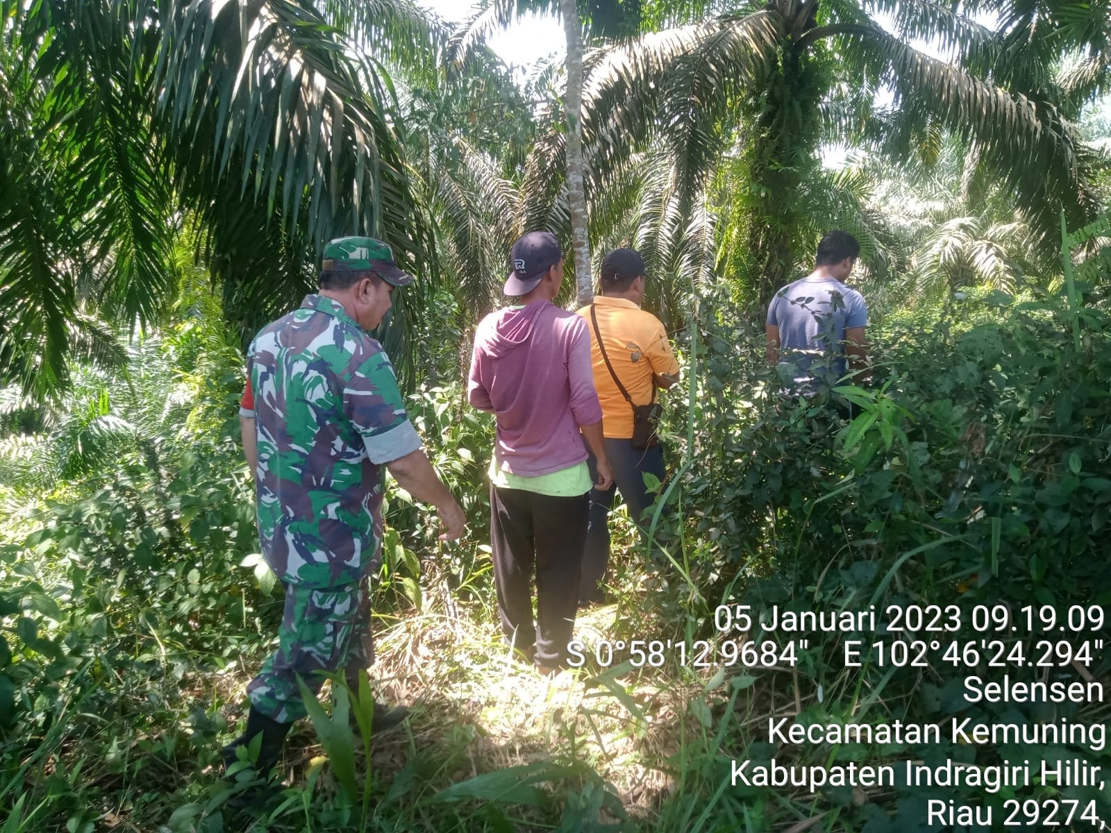 Sertu S. Sembiring Rutin Patroli Bekas Karlahut