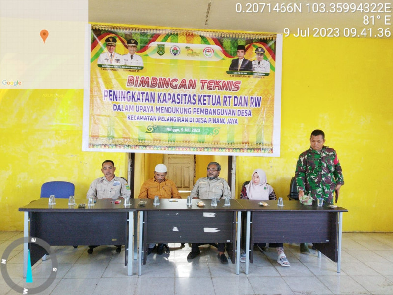 Danramil 10/Plg Hadiri Kegiatan Pelatihan Teknis Peningkatan Kapasitas di Wilayah Binaan