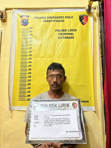 Bawa Sabu, Warga Pangkalan Lesung Ini Diamankan Polsek Lirik