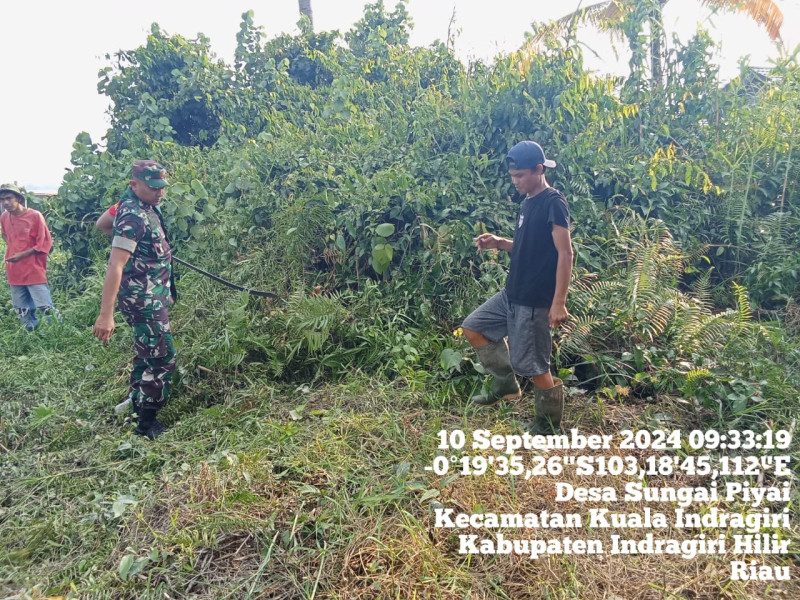 Giat Patroli, Rutinitas Babinsa Koramil 04/Kuindra Dalam Mencegah Karhutla