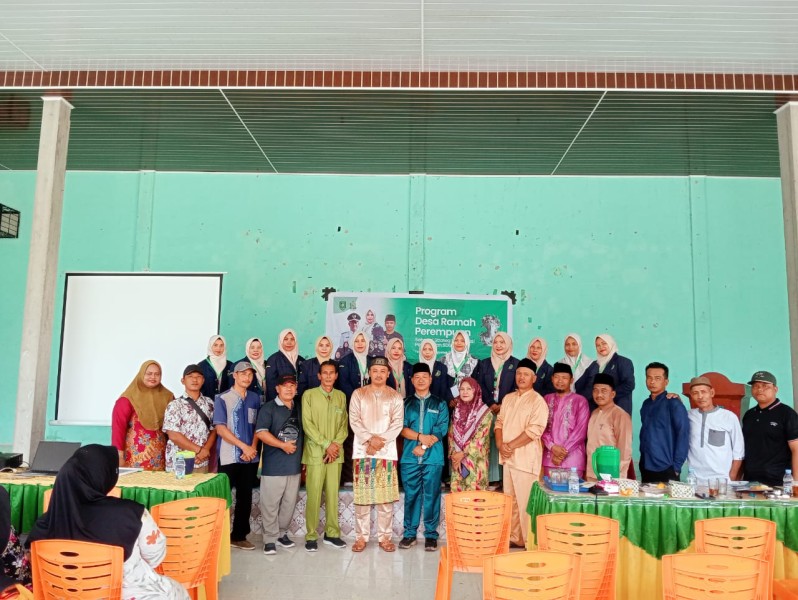 Mahasiswa KKN IAIN Bengkalis Gelar Seminar Proker Desa Ramah Perempuan di Desa Temiang