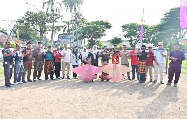 Sambut Hari Jadi Bengkalis Ke -514, Sebanyak 18 Gasing dan 54 Layang Ikuti Lomba Permainan Anak Negeri