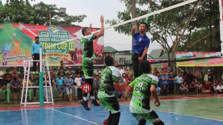 Dandim 0314/Inhil Beri Apresiasi Tim yang Siap Berlaga di Final Volly Ball Dandim Cup III 2019 