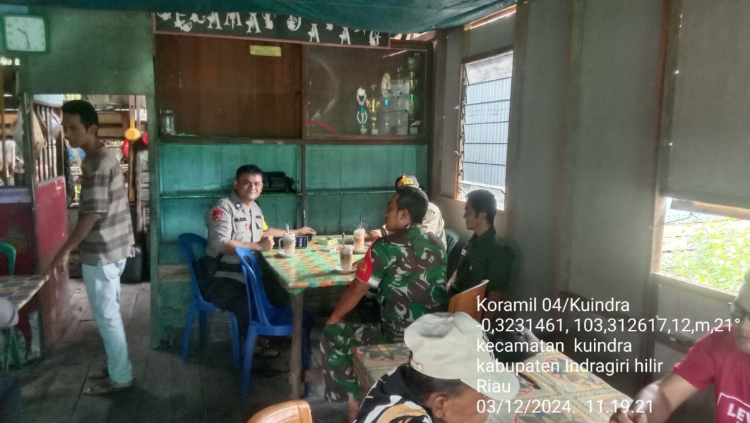 Usai Pilkada, Babinsa Koramil 04/Kuindra Tetap Jalin Silaturahmi Dengan Masyarakat