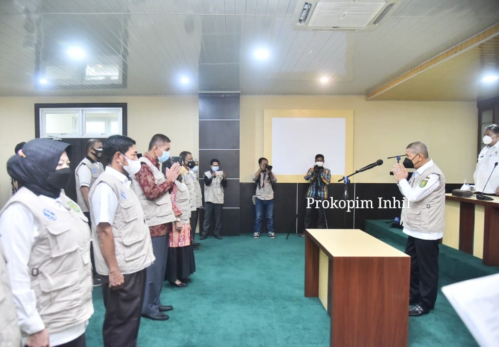 Wabup Inhil Lantik Satgas Lintas Sektoral P2AB