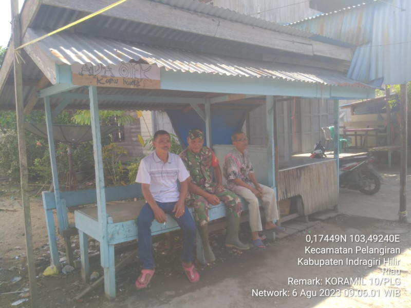 Adanya Interaksi Komunikasi Antar Sesama, Koramil 10/Pelangiran Kuatkan Jalin Silaturahmi