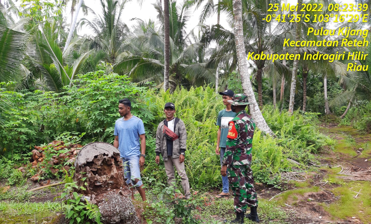 Patroli Bekas Karhutla dan Sosialisasi Pencegahannya Oleh Babinsa Koramil 07/Reteh
