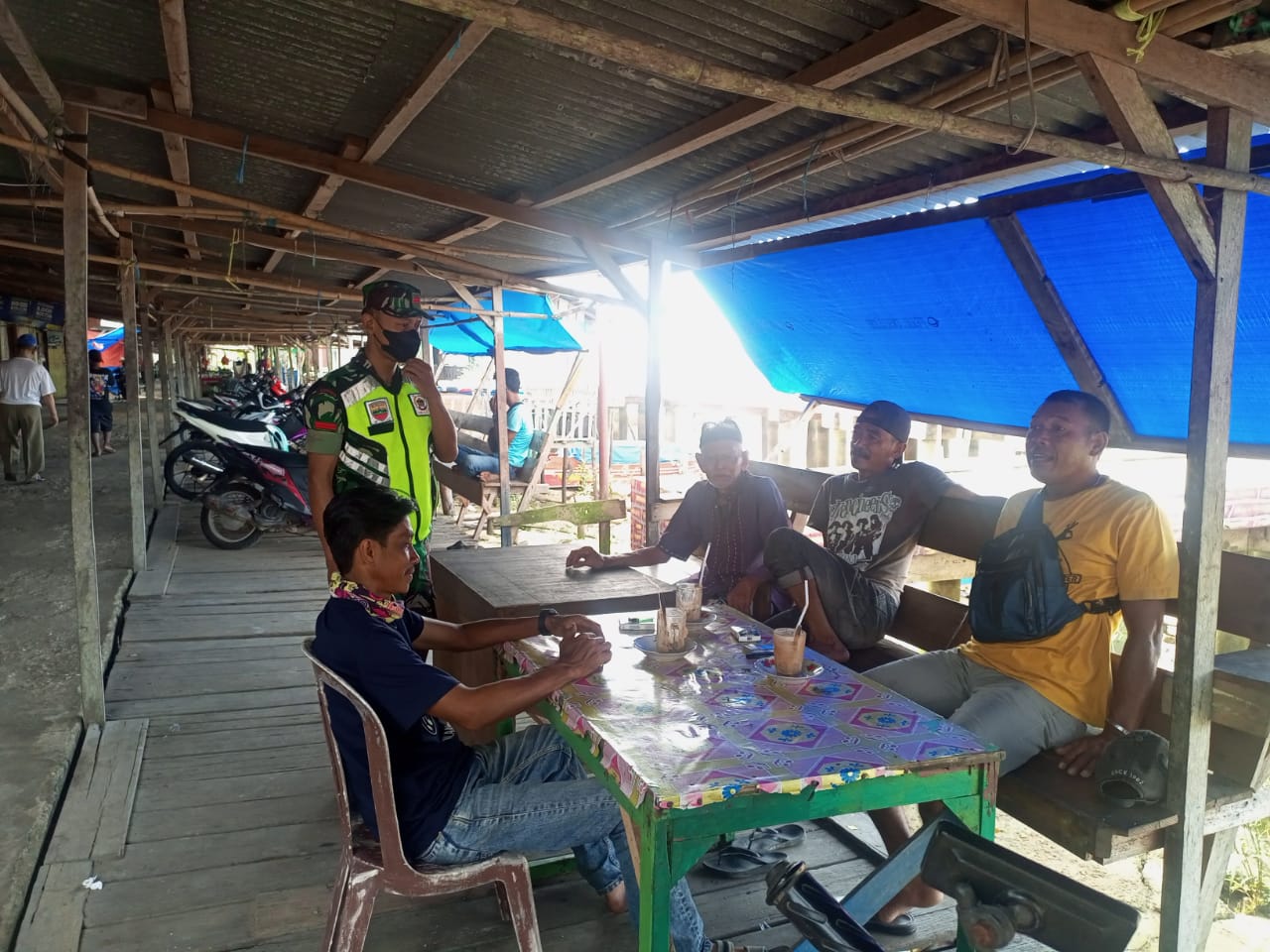 Pratu Feri Ratnayasa Terus Himbau Warga Terkait Penerapan Prokes