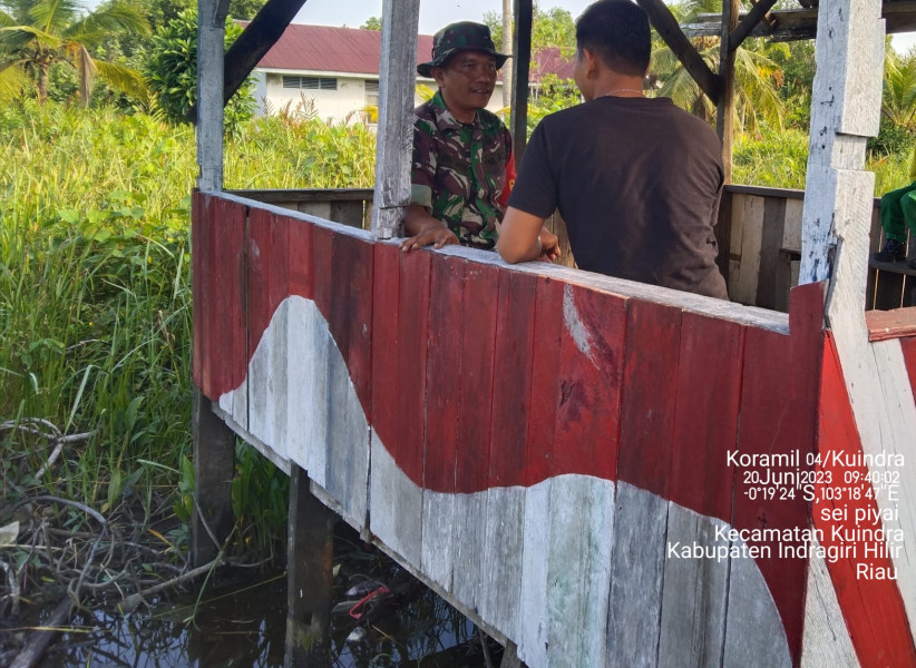 Babinsa Koramil 04/Kuindra Berikan Pemahaman Terkait Norma Pancasila