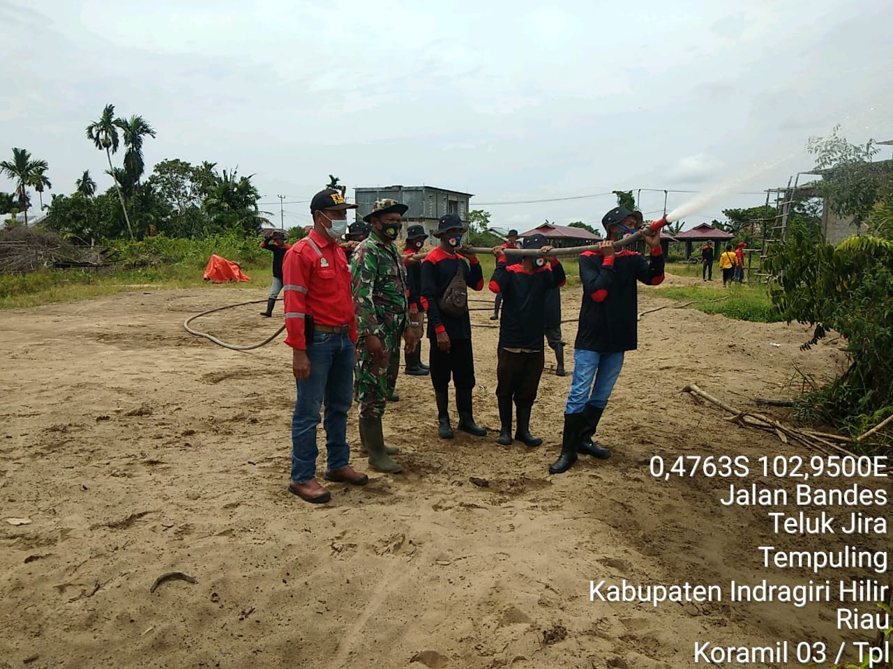 Babina 03/Tempuling Hadiri Giat Pelatihan Masyarakat Peduli Api Oleh PT. SRL
