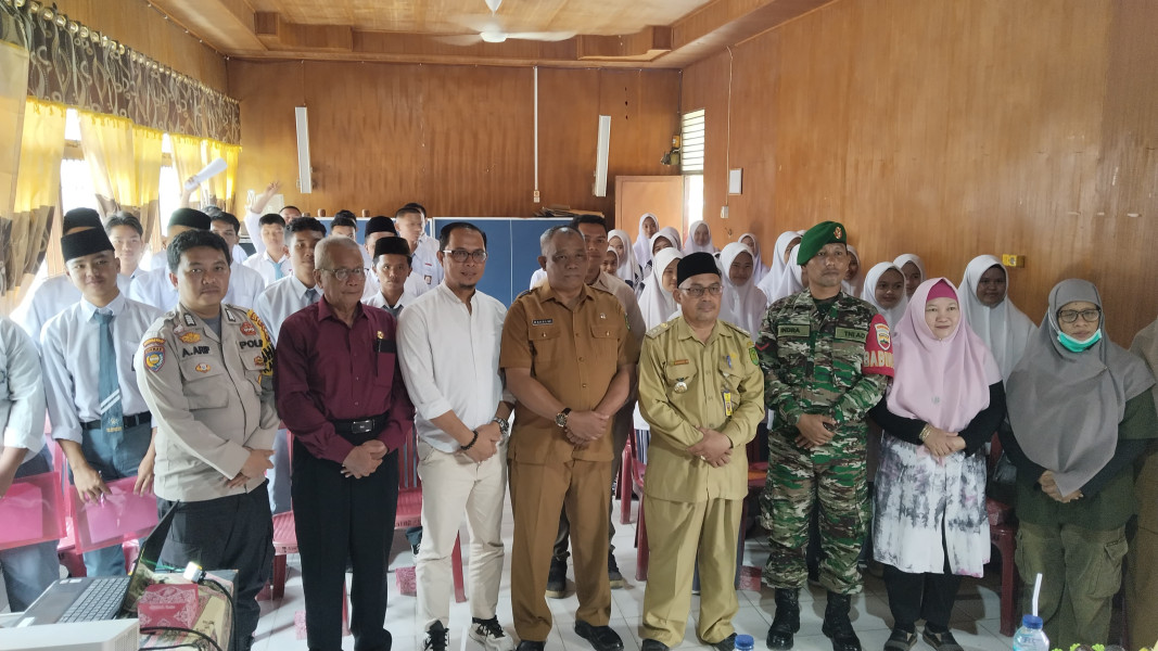 Babinsa Koramil 05/Gas Hadiri  Sosialisasikan Pengawasan Partisipatif Kepada Pemilih Pemula