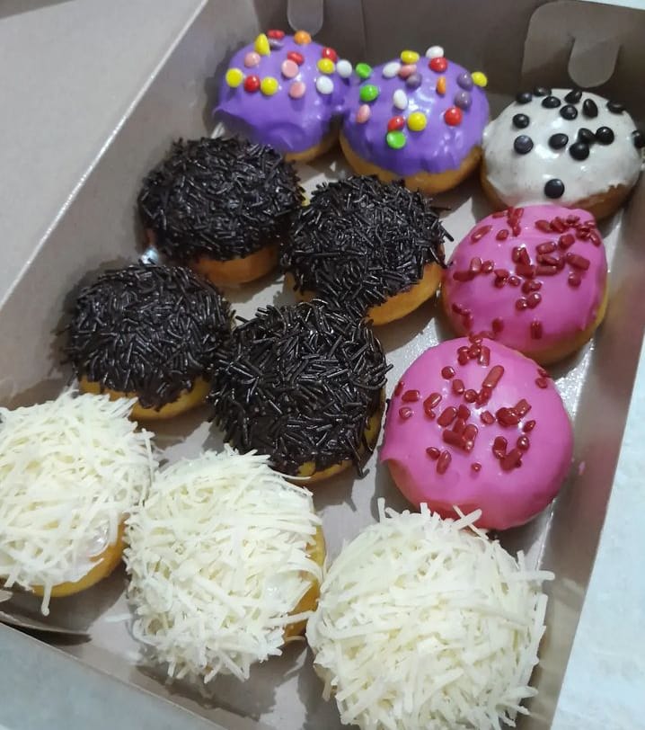 Pumkin Nut kue donat dari labu kuning Yang Lembut Dilidah
