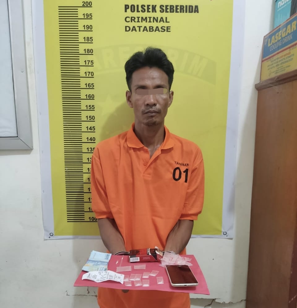Pengedar Sabu Diringkus Polsek Seberida, Diamankan BB 9 Paket Pengedar Sabu Diringkus Polsek Seberida, Diamankan BB 9 Paket
