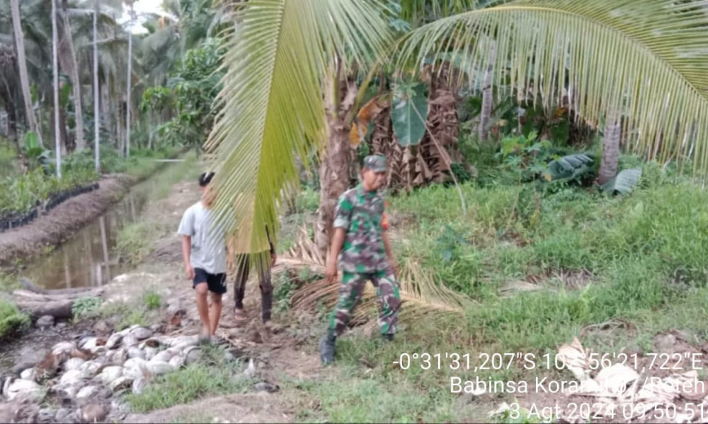 Babinsa Serka Yadi Yanto Giat Jalankan Komsos Guna Jalin Silaturahmi dan Kebersamaan