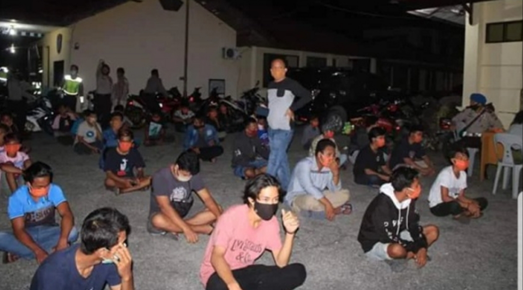 Keluyuran Malam Hari, 61 Pemuda di Riau Ini Digeruduk Tim Gabungan