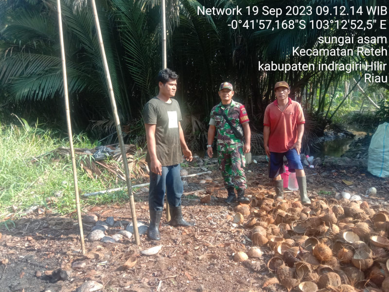 Terkait Kebakaran Hutan dan Lahan, Babinsa Koramil 07/Reteh Berupaya Untuk Terus Patroli