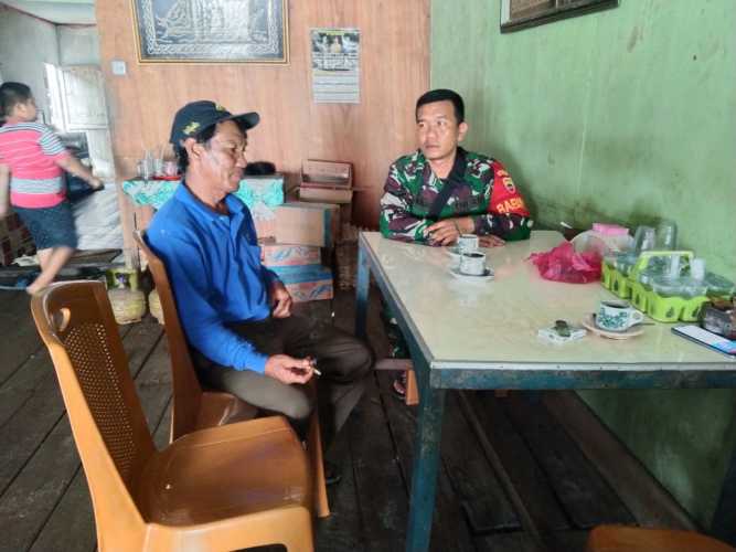 Jaga Keamanan dan Hindari Narkoba Di Wilayah Bersama Babinsa Koramil 04/Kuindra