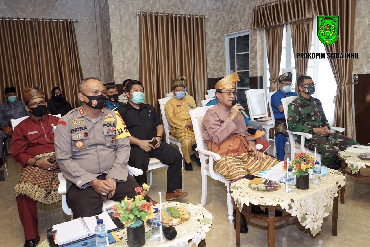 Vidcon bersama Gubri: Bupati HM Wardan Sampaikan Giat Percepatan Penanganan Covid-19 di Inhil