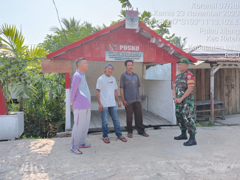 Terjalinnya Silaturahmi Antara Koramil 07/Reteh Dengan Masyarakat Melalui Komsos