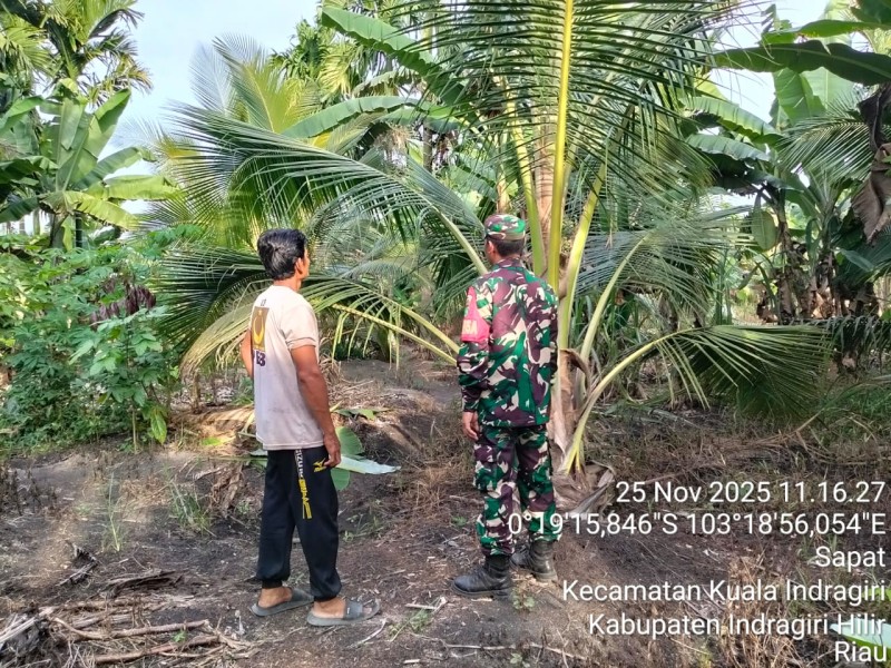 Babinsa Koramil 04/Kuindra Tekankan Pentingnya Patroli Tapal Batas