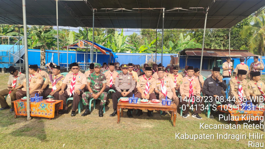 Danramil 07/Reteh Hadiri Upacara Dalam Rangka HUT Pramuka