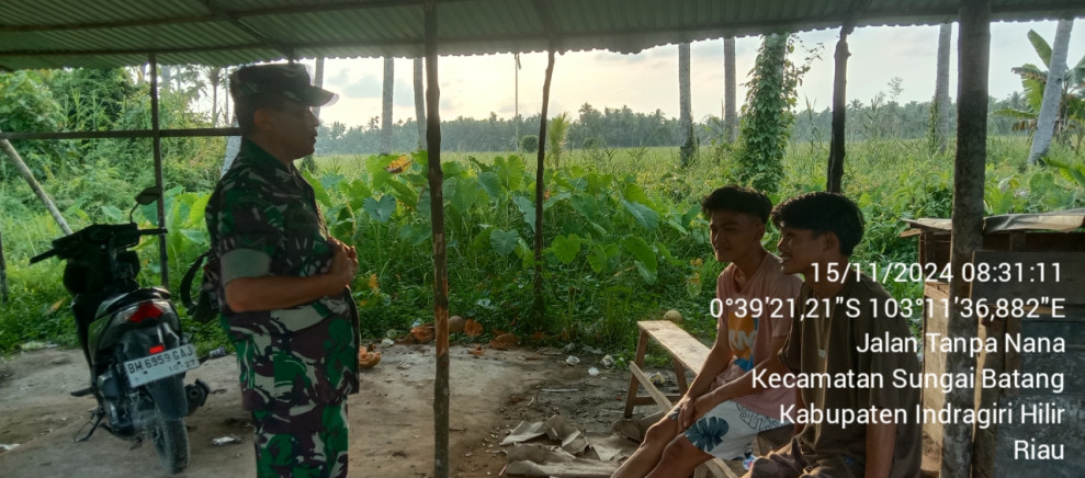 Babinsa Serka M. Hasan Himbauan Generasi Muda Untuk Hindari Narkoba