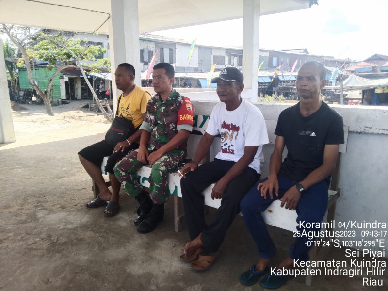 Babinsa Koramil 04/Kuindra Jaga Kekompakan dan Terus Jalin Silaturahmi Antar Sesama