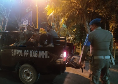 Keluyuran di Tengah Malam Anak di Bawah Umur Diantar Satpol PP Inhil