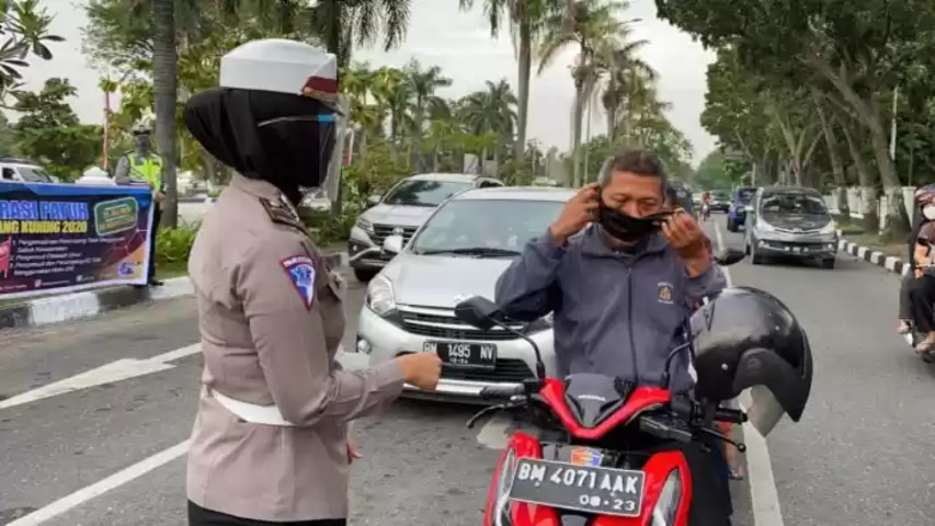 5 Hari Ops Lancang Kuning Jaring 966 Pelanggar di Pekanbaru