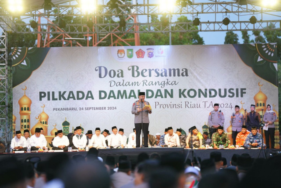 Wujudkan Pilkada Damai 2024, Kapolda Riau Gelar Doa Bersama