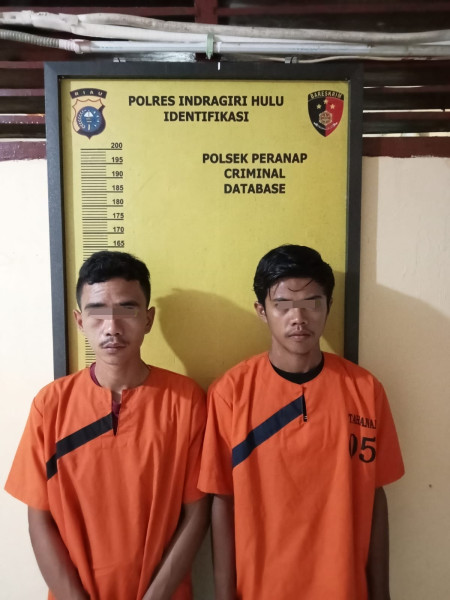 Belum Sempat Jual Hasil Curian, 2 Maling Ini Ditangkap Polsek Peranap