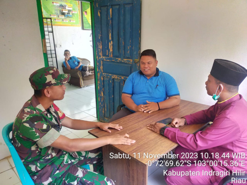 Agar Tetap Harmonis, Babinsa Koramil 09/Kmg Jaga Hubungan Baik Antar Sesama