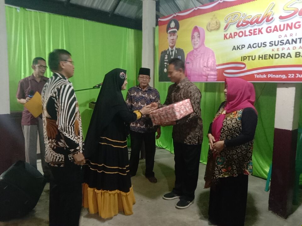 Dihadiri Berbagai Kalangan Masyarakat, Pisah Sambut Kapolsek GAS Berlangsung Haru