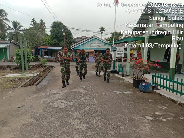 Guna Menunjang Tugas, Anggota Koramil 03/Tpl Latihan Binsik