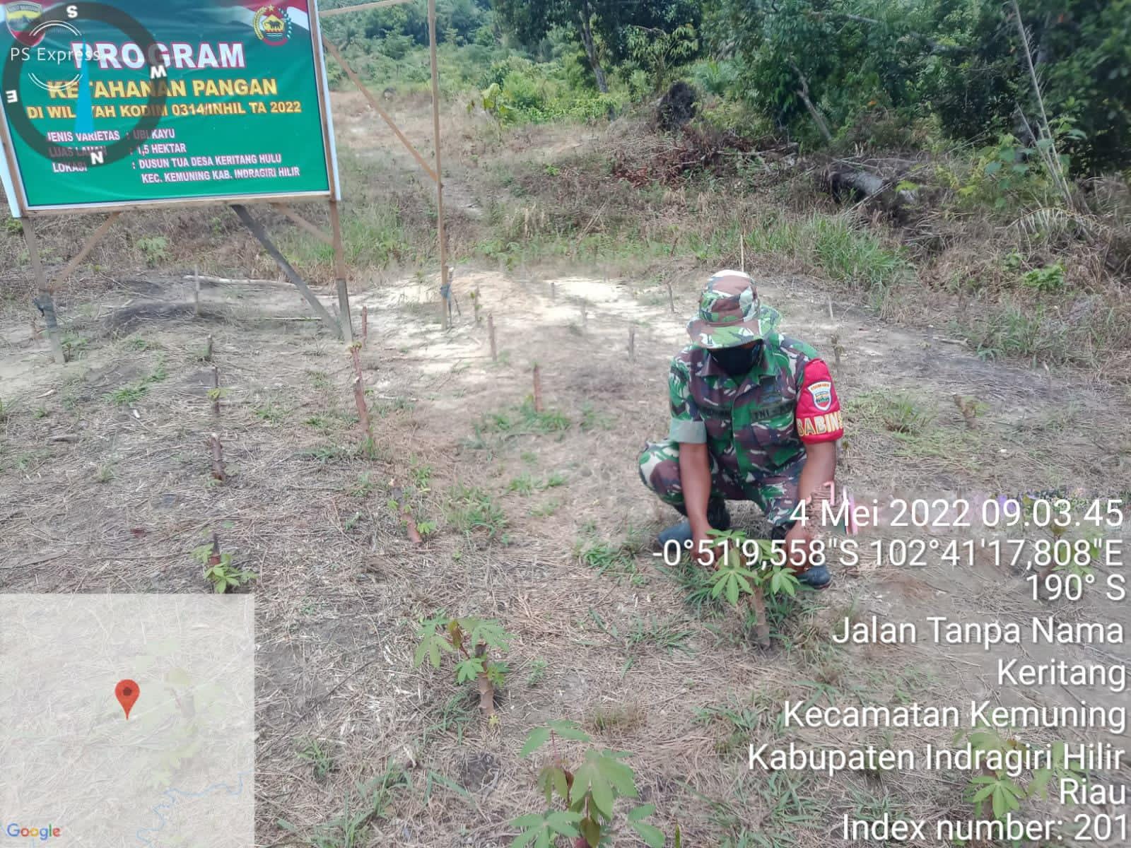 Giat Lakukan Kegiatan Ketahanan Pangan Oleh Koramil 09/Kemuning