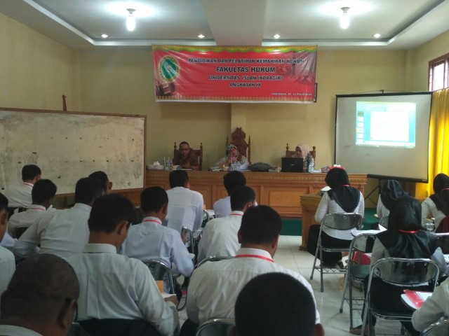 Tingkat Kemampuan Mahasiswa, FH Unisi Gelar Diklat Kemahiran Hukum 
