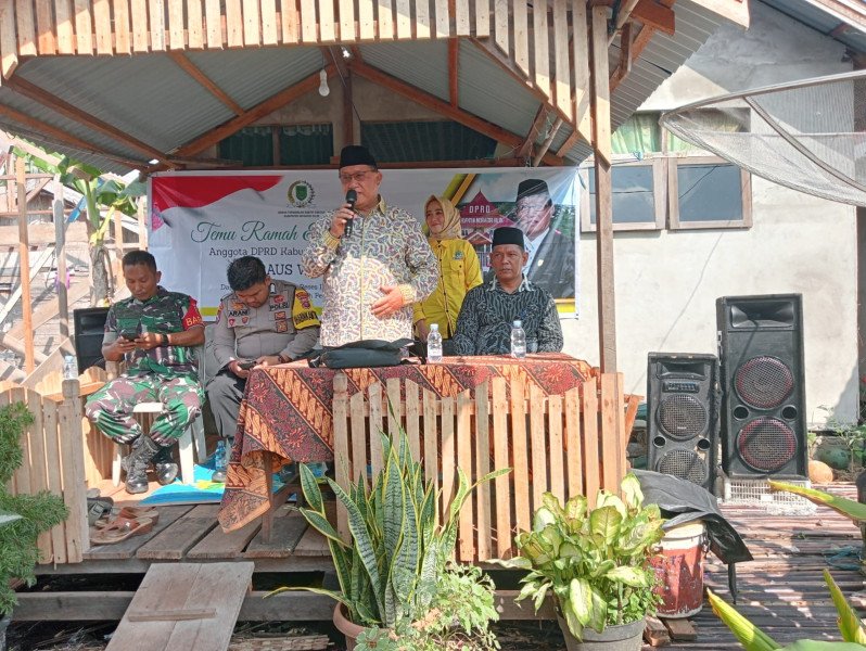 Babinsa Koramil 05/Gas Kopda Umar N Hadiri Undangan Reses Anggota DPRD Kab.Inhil